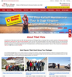 TibetTravel homepage